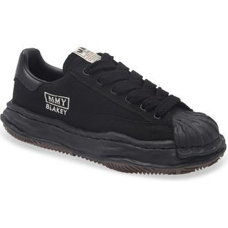 Miharayasuhiro Blakey Original Sole Canvas Sneaker in Black/Black at Nordstrom, Size 12Us