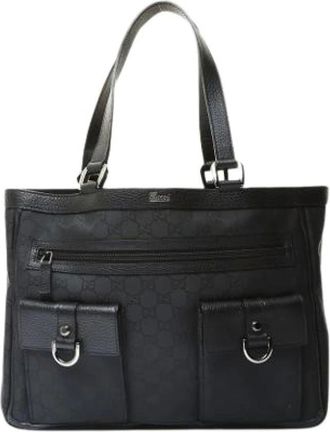 Gucci Pre-owned Tote Bags, female, Black, Size: ONE SIZE Pre-owned Vintage Tote Bag