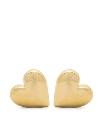 Federica Tosi heart-motif earrings - Gold