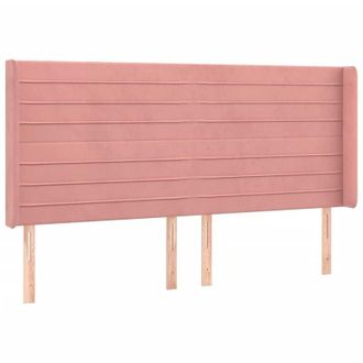 vidaXL Cabecero Con Led De Terciopelo Rosa 183x16x118/128 Cm Vidaxl