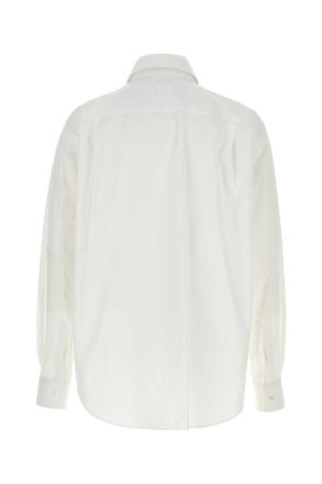 Alexander McQueen 809346qnaax 9000 Opticalwhite Exterior: Cotton Camicie Shirt