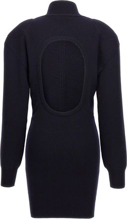 Stella McCartney Wool Blend Knit Knit Dress - Navy