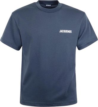 Jacquemus Classic Logo T-Shirt - Heren - T-shirts - Blauw - 2XL - Katoen - Tops
