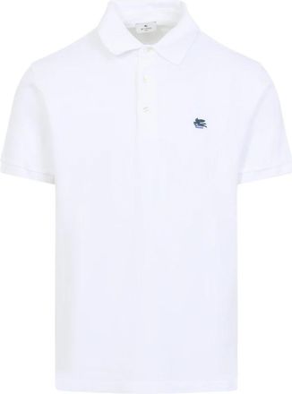 Etro Roma Polo Shirt - Heren - Polos - Wit - 2XL - Katoen - Tops