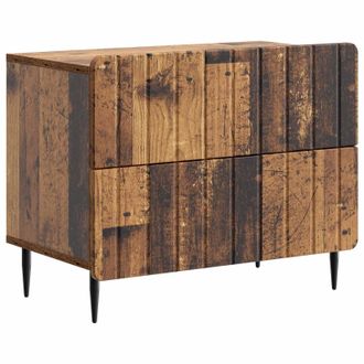 vidaXL Armario De Noche Madera Envejecida 62 X 34,5 X 49,5 Cm Vidaxl