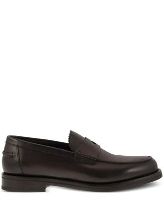 Doucal's leather loafers - Brown