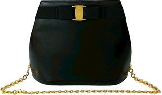 Ferragamo Leather Leather Shoulder Bag (Pre-Owned)