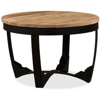 vidaXL vidaXL Tavolino da Salotto in Legno Massello Grezzo di Mango 60x40 cm