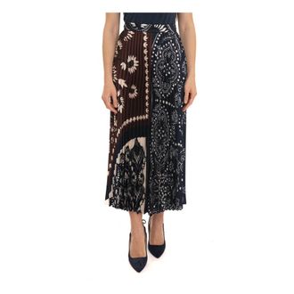 Max Mara Midi Skirts, female, Multicolor, Size: L Wkdmilord Pleated skirt