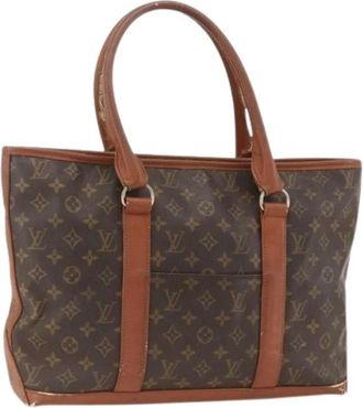 Louis Vuitton Pre-owned Tote Bags, female, Brown, Size: ONE SIZE Pre-owned Weekend PM Tote Bag