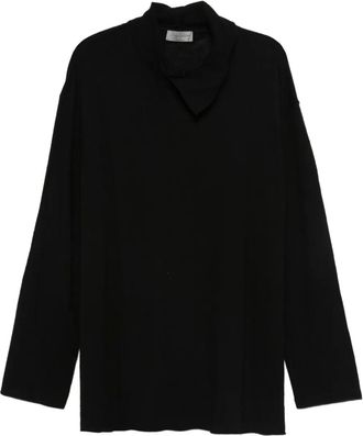 Yohji Yamamoto long-sleeved sweater - Black