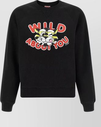 Kenzo cotton printed crewneck sweatshirt