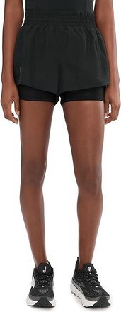 Brooks Dash 2-in-1-Shorts Womens Shorts Black : 2XL (US Womens 20-22), Polyester