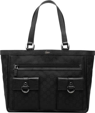 Gucci Pre-owned Gucci GG Nylon Abbey D Ring Pocket Tote Ladies 268639 002058