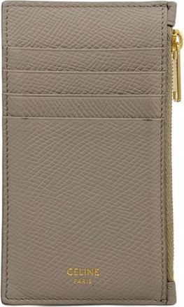 Celine Grayish Leather Coin Purse/Coin Case (Pre-Owned)