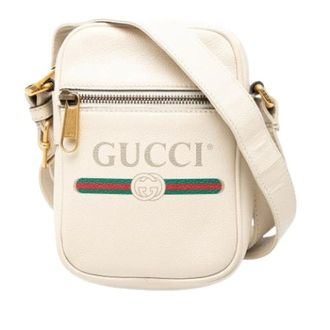 Gucci Pre-owned Cross Body Bags, female, White, Size: ONE SIZE Pre-owned Leather Crossbody Bag