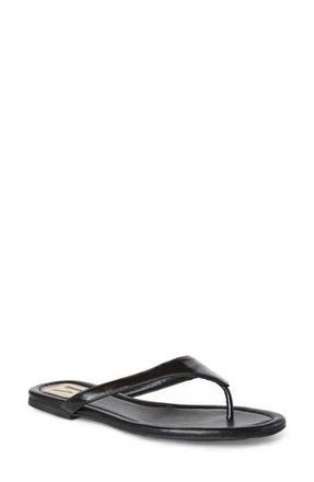 Bruno Magli Malora Flip Flop in Black Leather at Nordstrom Rack, Size 7.5