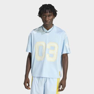 adidas Poloshirt ADIDAS ORIGINALS ORIGINALS TRIKOT, Herren, Gr. XXL, ice blau, Obermaterial: 100% Polyester, normal, V-Ausschnitt, Shirts Poloshirt