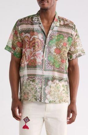Raga Man Jagdish Button-Up Shirt in Light Green at Nordstrom Rack, Size X-Large