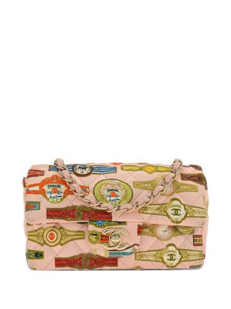 Chanel 2017 Cuba-print shoulder bag - women - Satin - One Size - Pink