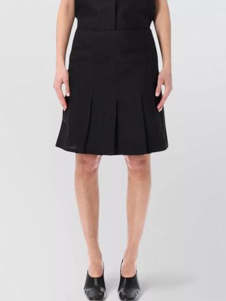 Our Legacy high waist pleated knee length skirt