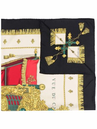 Herm&egrave;s 1953 pre-owned La R&eacute;ale silk scarf - unisex - Silk - One Size - Neutrals