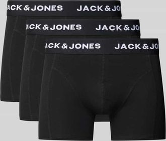 Jack & Jones Jack & Jones Trunks mit Label-Bund Modell JACANTHONY im 3er-Pack in Black, Größe XXL