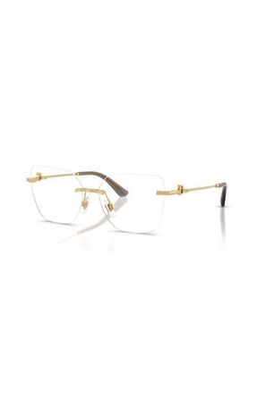 Dolce & Gabbana 56mm Cat Eye optical glasses in Gold at Nordstrom