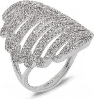 Allurez 1.21ct 14k White Gold Diamond Ladys Ring