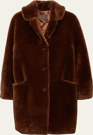 Prada Shearling Montone Coat