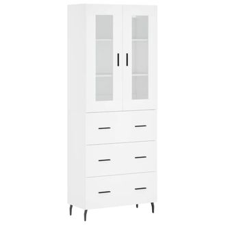 Berkfield Home Highboard White 69.5x34x180 cm Engineered Wood