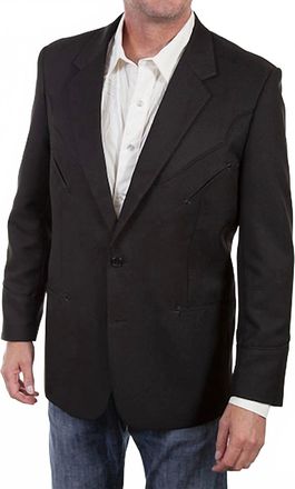 Scully Traditional Western Blazer In Black