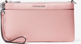 Michael Kors Jet Set Medium Pebbled Leather Convertible Wristlet