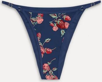 Frankies Bikinis Womens Luna Beaded Bottom In Strawberry Patch