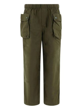 Brain Dead wide-leg trousers - men - Cotton - L - Green
