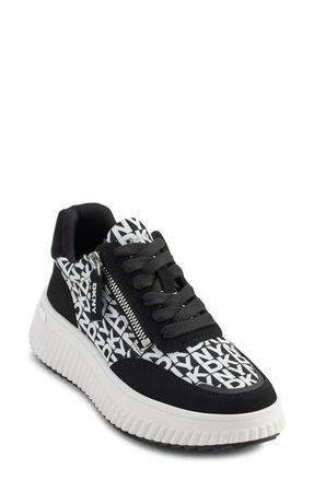 DKNY Lissa Platform Sneaker in Black/White at Nordstrom, Size 5.5