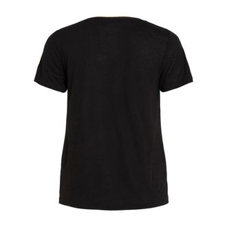 Vila T-shirt in jersey, kraag met glanzend effect