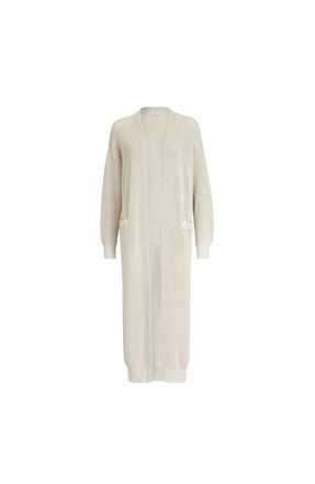 Brunello Cucinelli Sparkling net long cardigan in Oat at Nordstrom, Size 3X-Large Eu