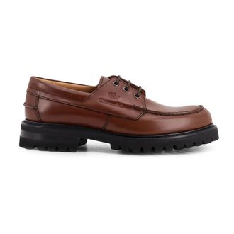 Churchs Veterschoenen met logo detail - Heren - Veterschoenen - Bruin - 41 EU - Leer - Schoenen