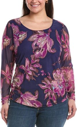 Tahari by ASL Tahari Asl Plus Mesh T-Shirt