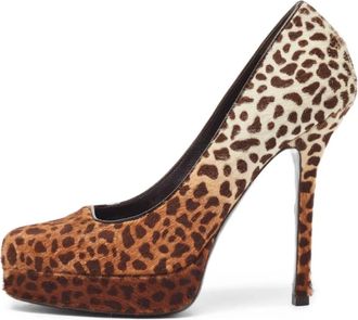Gucci Pumps con stampa leopardata 120mm - Marrone
