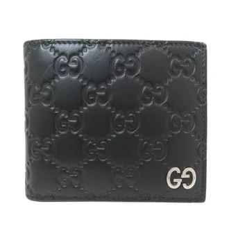 Gucci Black Leather Wallet (Bi-Fold) (Pre-Owned)