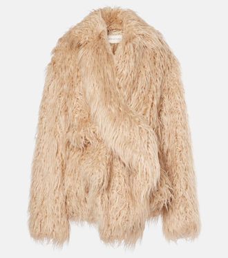 Dries Van Noten Cappotto in pelliccia sintetica