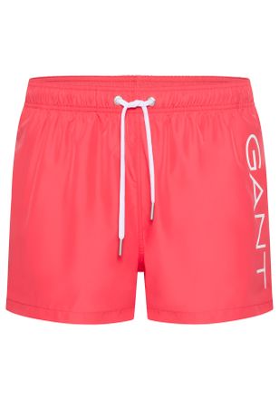 GANT Badeshorts GANT LIGHTWEIGHT SWIM SHORTS, Herren, Gr. S, N-Gr, watermelon rot, Microfaser, Obermaterial: 100% Polyester, Badehosen Badeshorts