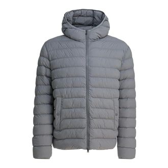 Herno Winter Jackets, male, Gray, Size: XL Resort Jacket in Light Stretch Nylon