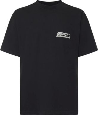 Balenciaga T-Shirts, male, Black, Size: M T-shirt