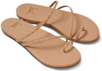 beek Ula Studded Leather Sandal in Beach at Nordstrom, Size 10