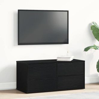 vidaXL Supporto tv Nero 80 x 34 x 35,5 cm Legno multistrato - Vidaxl