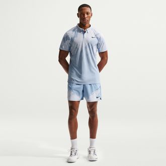 Nike Mens Court Slam Dri-FIT Tennis Shorts in Blue | IF1560-486