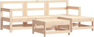vidaXL 5 Piece Garden Lounge Set Solid Wood Pine vidaXL
